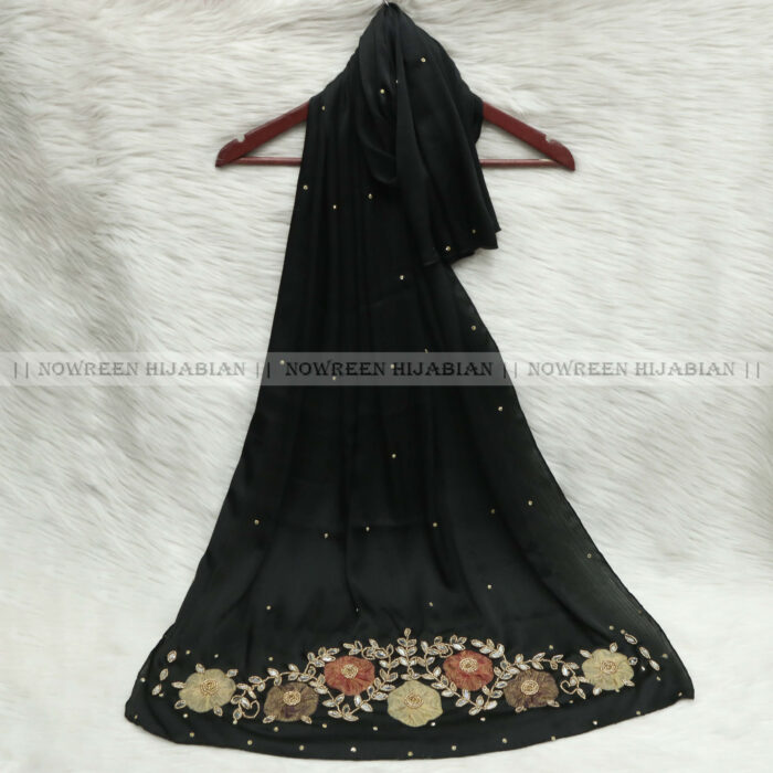 Karchupi Aplik Hijab- Black