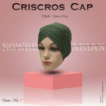 Criss Cross Hijab Cape -Bottle Green