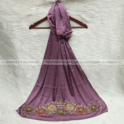 Karchupi Aplik Hijab- Deep Purple