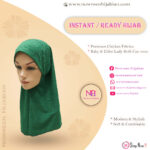 Korian Sttich Print Hijab S- Green