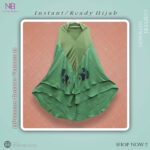 Cherry Digital Print Hijab N1- Mint