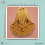 Cherry Digital Print Hijab N1- Mustard