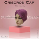 Criss Cross Hijab Cape -Onion