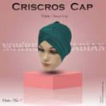 Criss Cross Hijab Cape -Sea Green