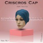 Criss Cross Hijab Cape -Teal