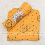 Crincle Cotton Print N3- Basanti