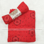 Crincle Cotton Print N3- Red