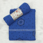 Crincle Cotton Print N3- Royel Blue