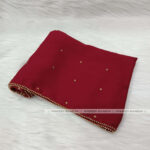 Cherry Zipper/Stone Hijab-Maroon