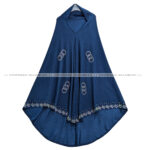 nowreen hijabian- Malaysian stitch-Navy BLue