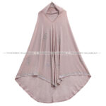 nowreen hijabian- Malaysian stitch-nude pink