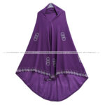 nowreen hijabian- Malaysian stitch-light purple