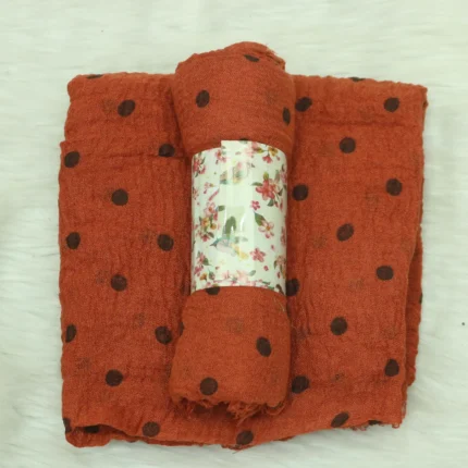 Crincle Cotton Print Hijab N3